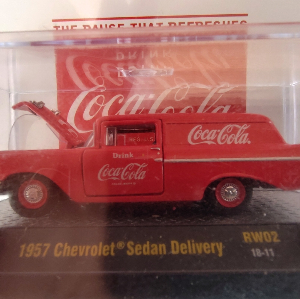Coca-Cola collectable. RARE 1957 Chevy Sedan delivery. Unopened in a box. NWOTs.
